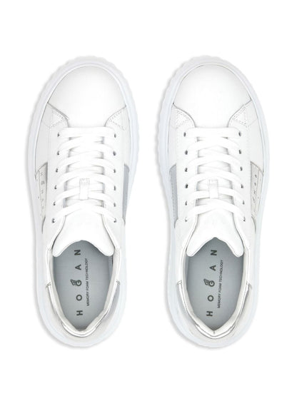 H-stripes leather sneakers