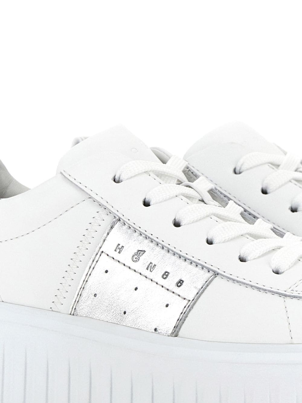 H-stripes leather sneakers