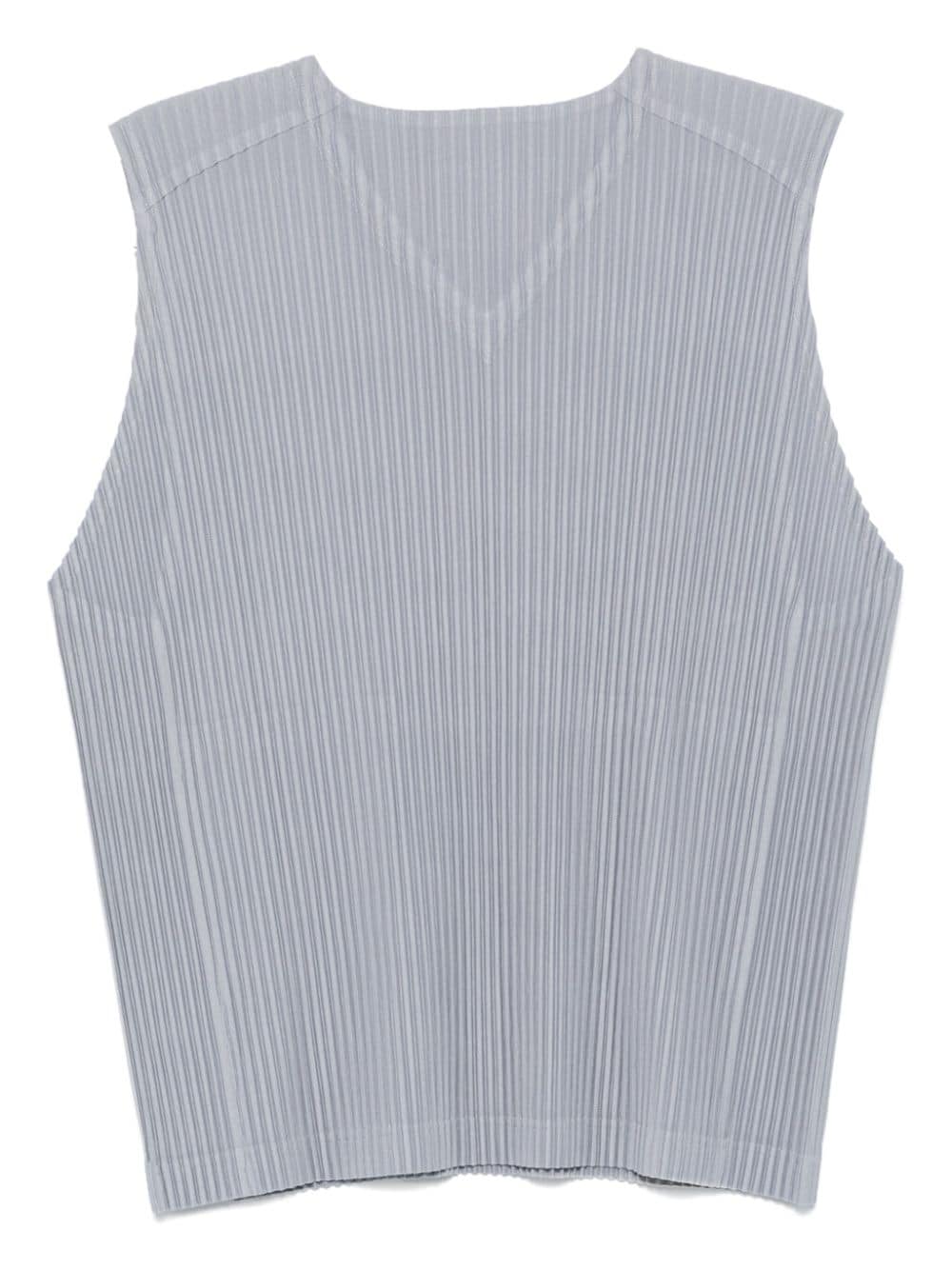 Pleated tank top