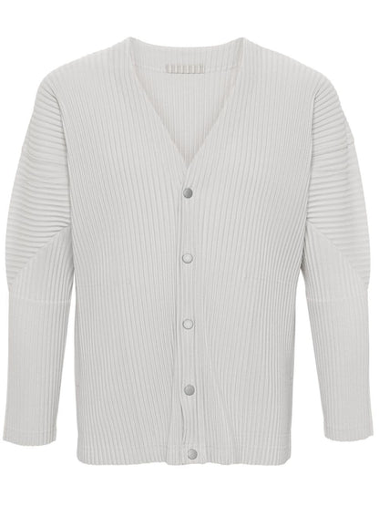 Pleated cardigan