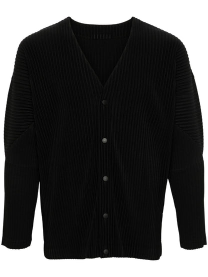 Pleated cardigan