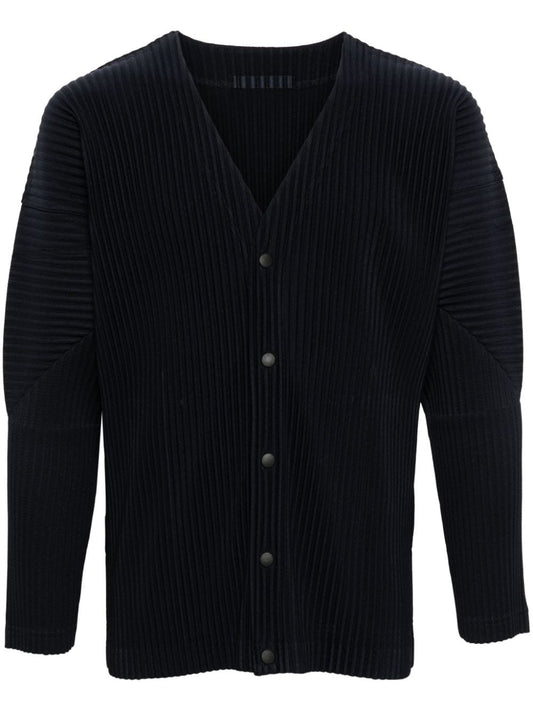 Pleated cardigan