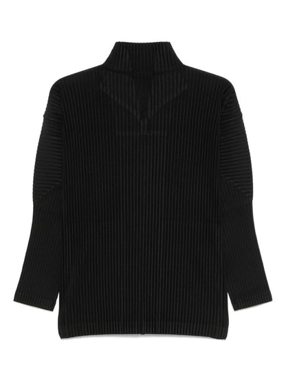 Pleated cardigan