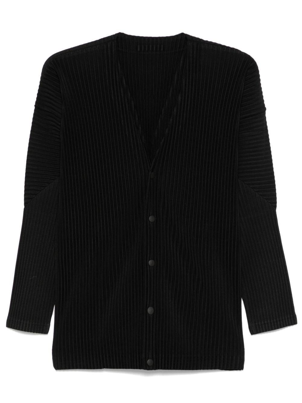 Pleated cardigan