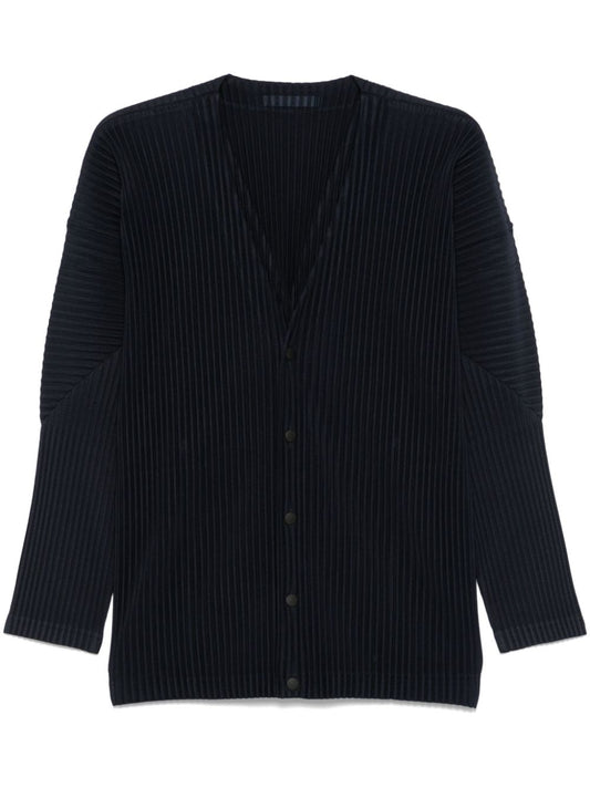 Pleated cardigan