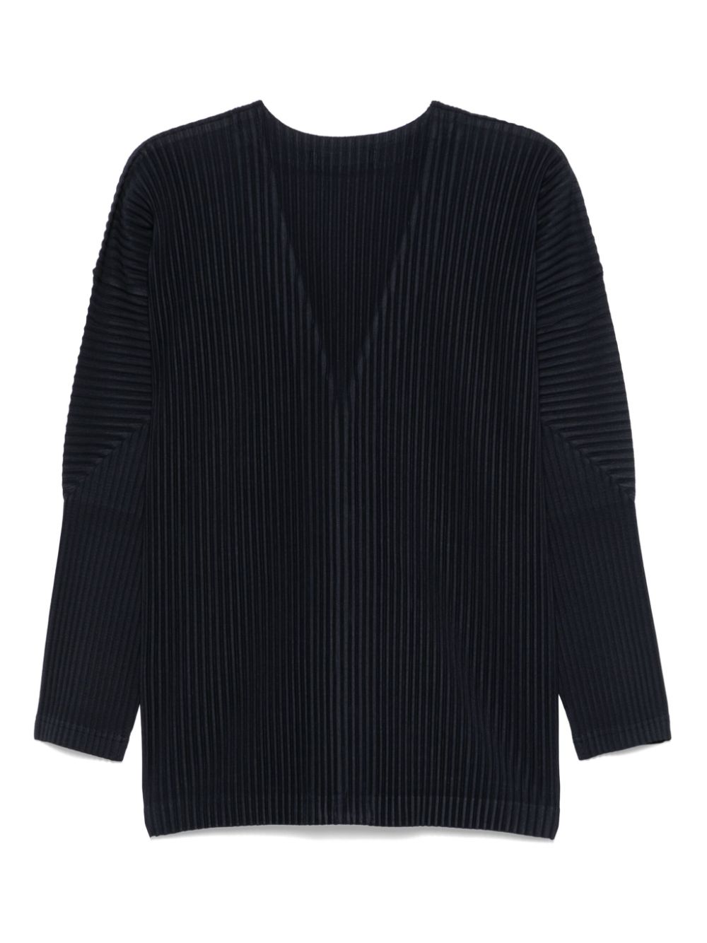 Pleated cardigan