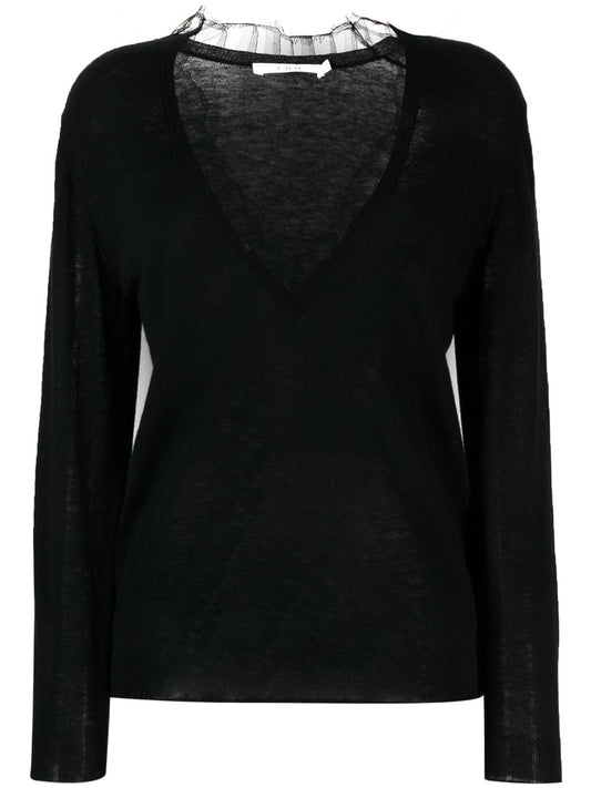 Haby v-necked wool jumper