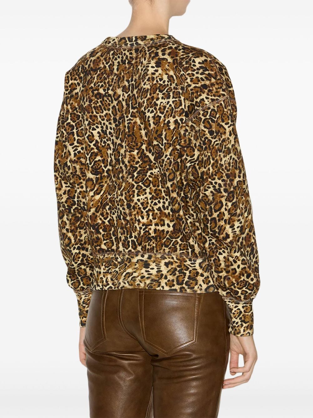 Shad leopard print sweatshirt