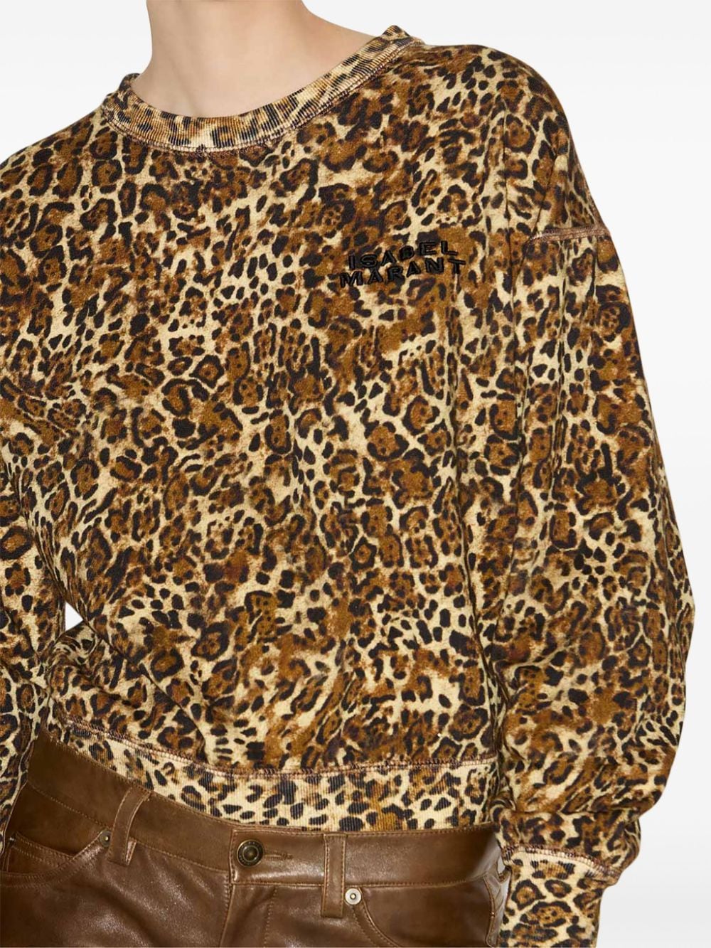 Shad leopard print sweatshirt