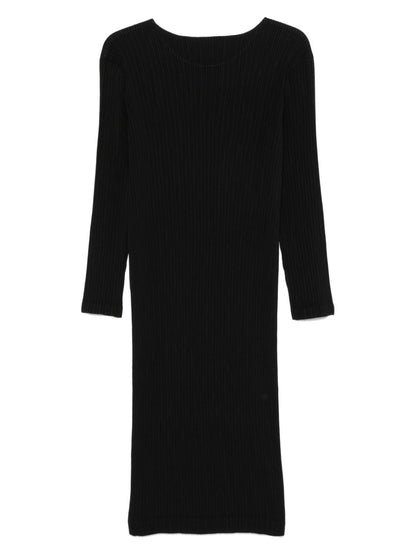 Pleated midi dress