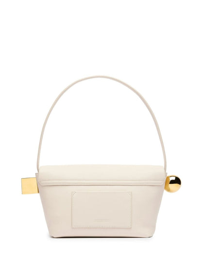 Le rond carre leather shoulder bag