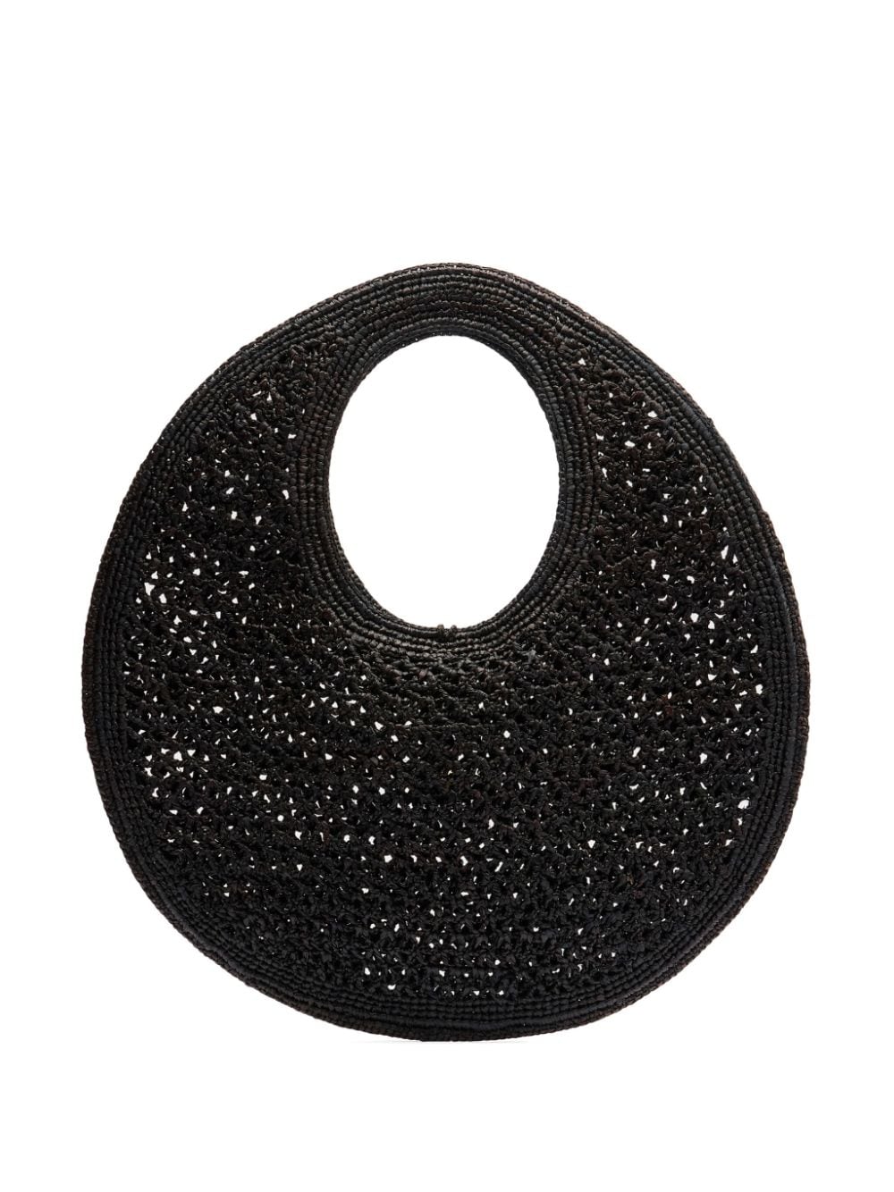 Le rond spiaggia rafia handbag