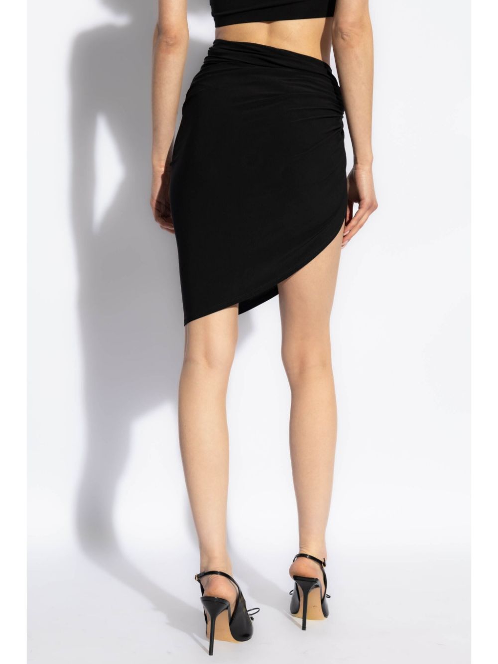 La mini jupe drapeado mini skirt