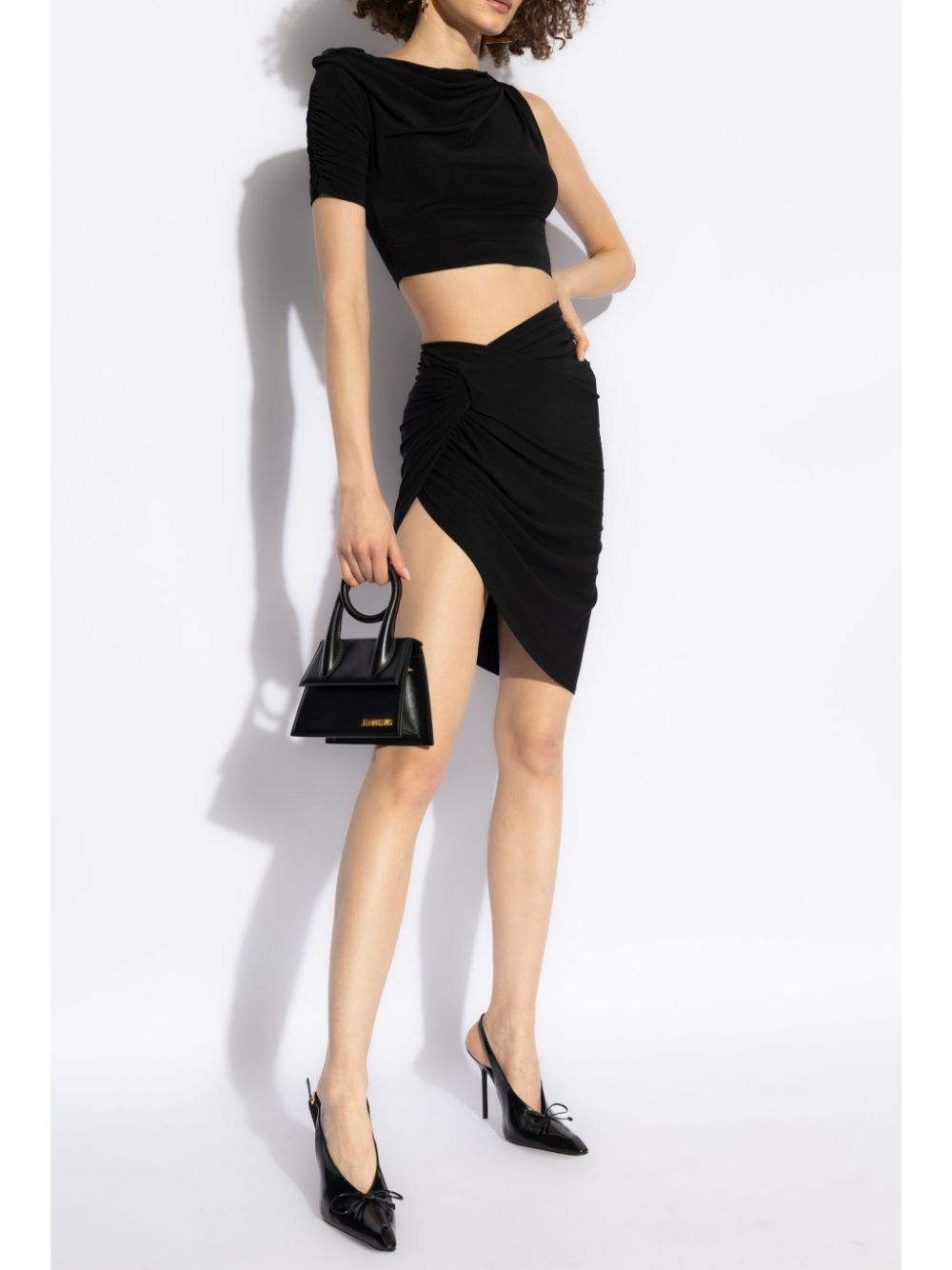 La mini jupe drapeado mini skirt