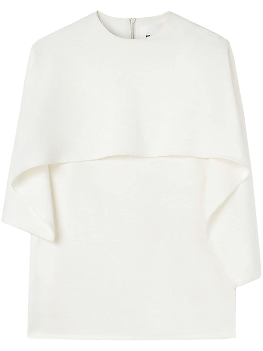 Cotton t-shirt with all-in cape