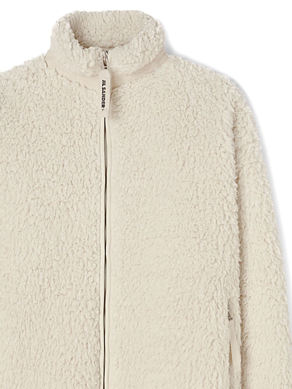 Shearling zipped sweatshirt