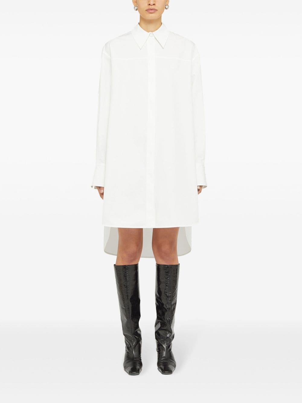 Cotton shirt dress