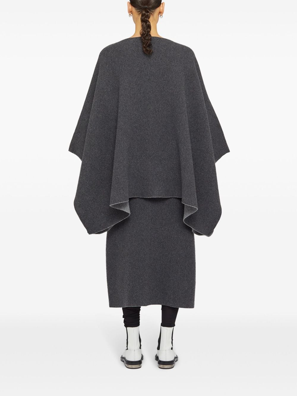 Cashmere and wool blend cape