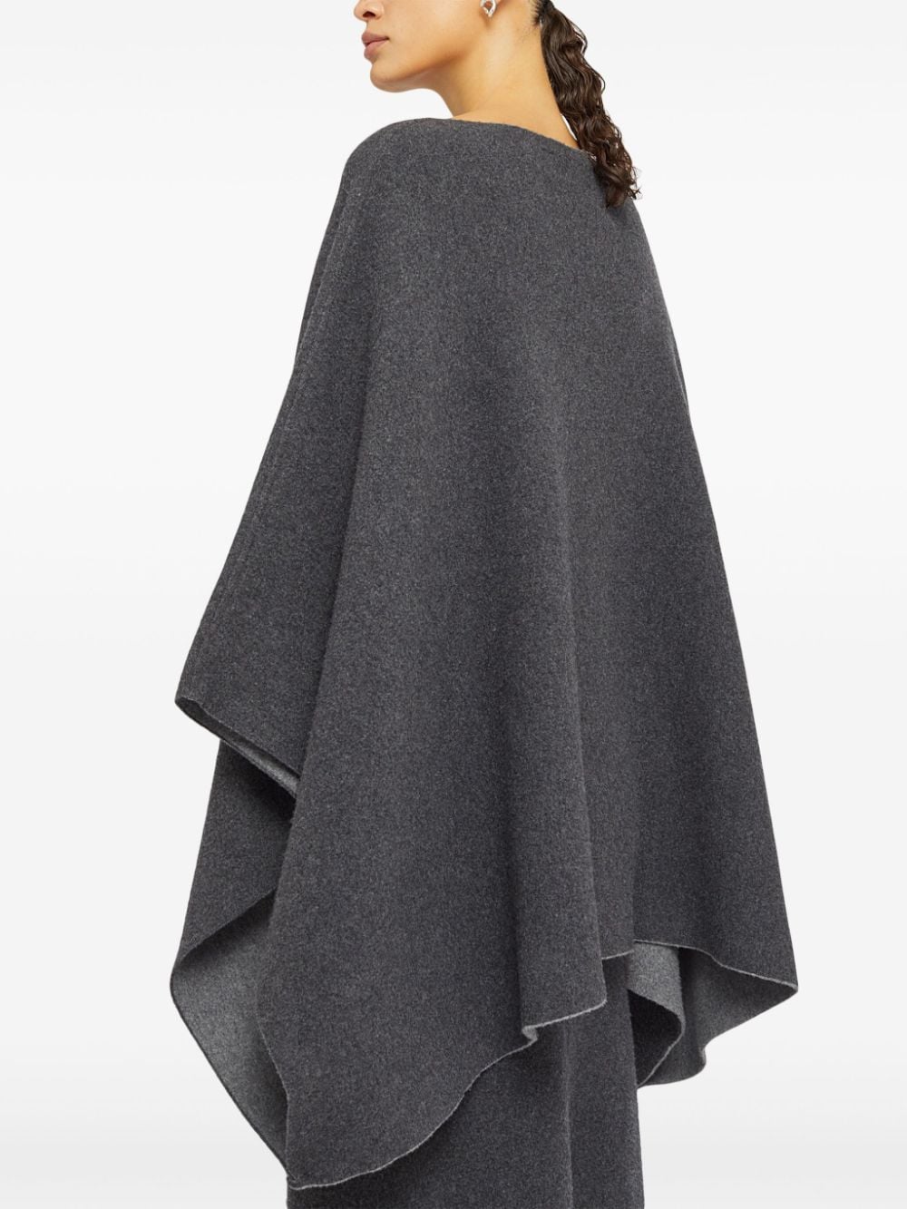 Cashmere and wool blend cape