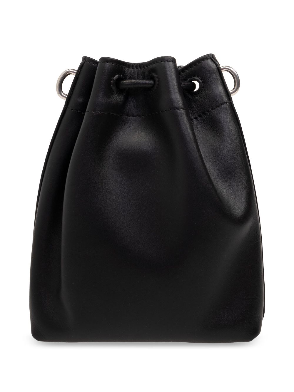 Bon bon metallic leather mini bucket bag