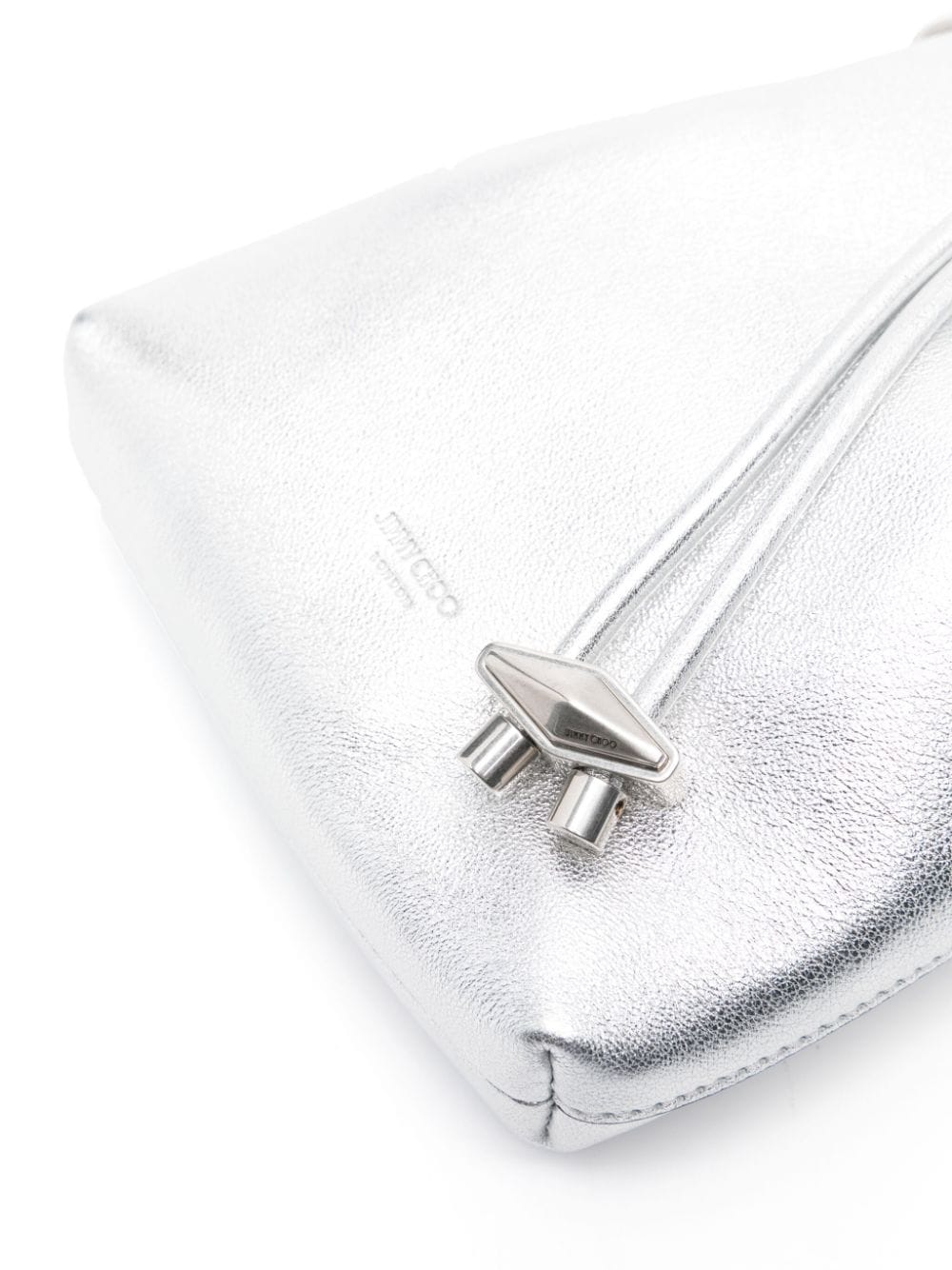 Bon bon metallic leather mini bucket bag