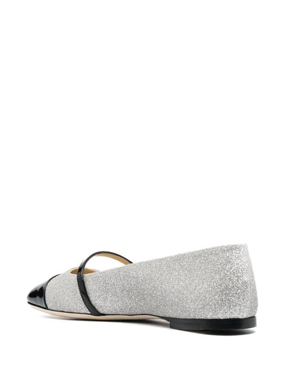 Elisa flat glittered leather flats