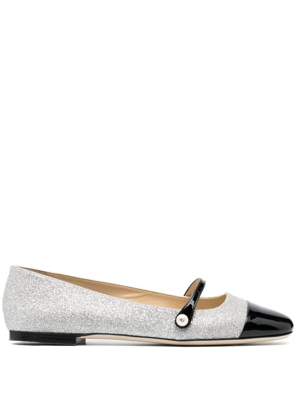 Elisa flat glittered leather flats