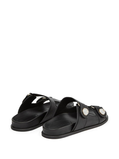 Fayence leather sandals