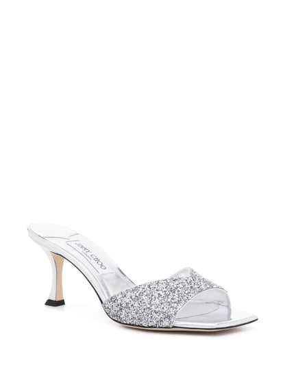 Skye glittered leather sandals