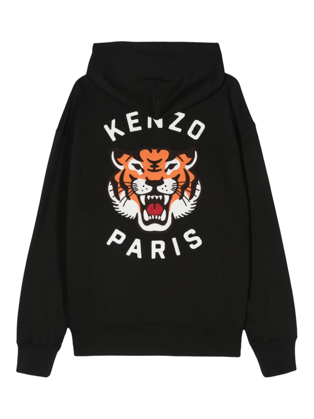 Lucky tiger cotton hoodie