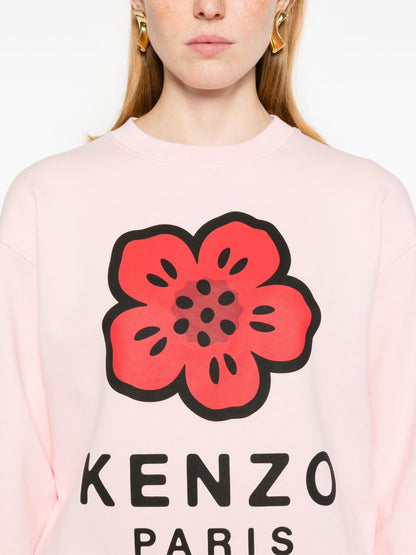 Boke flower cotton sweatshirt