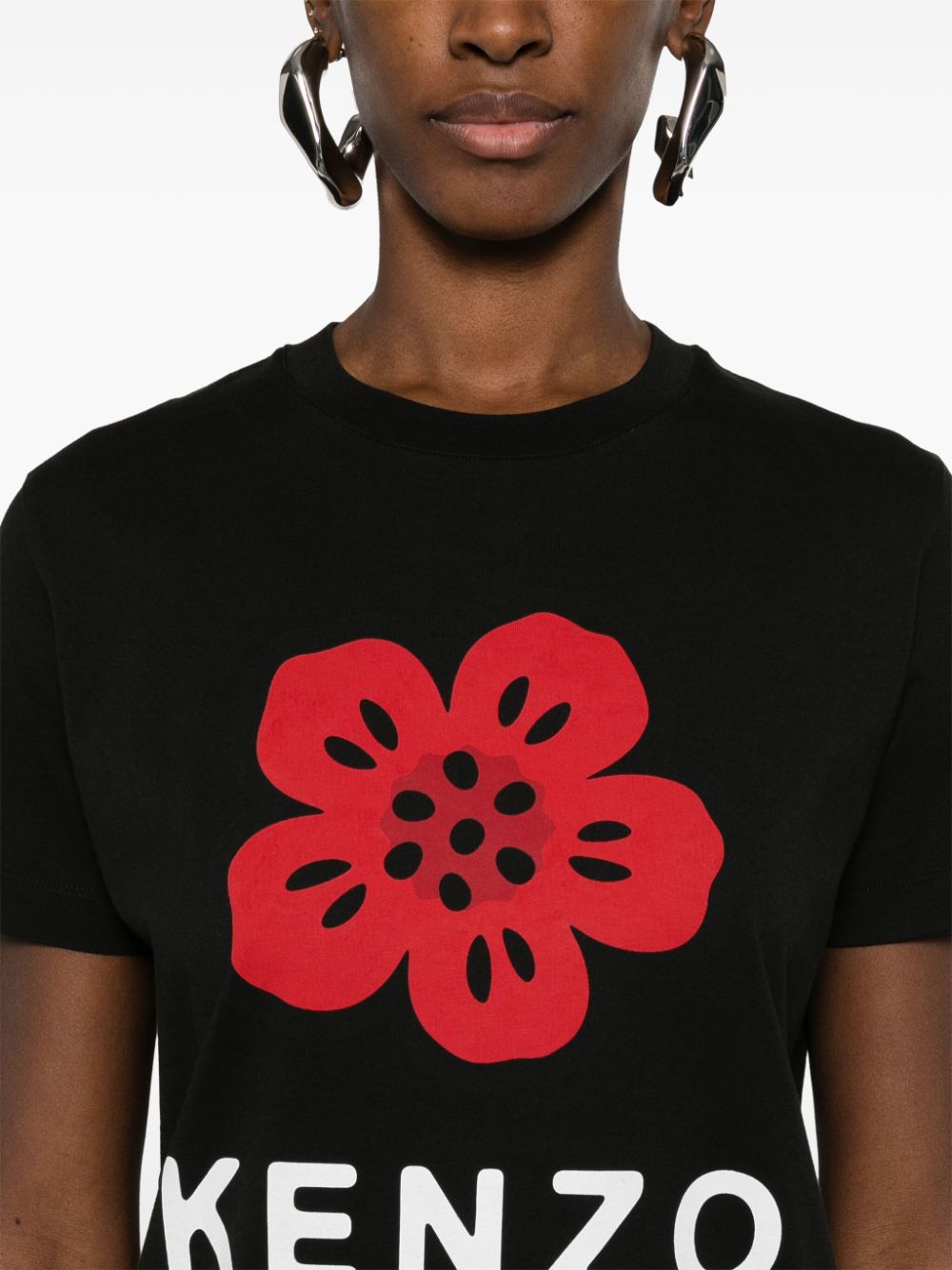 Boke flower cotton t-shirt