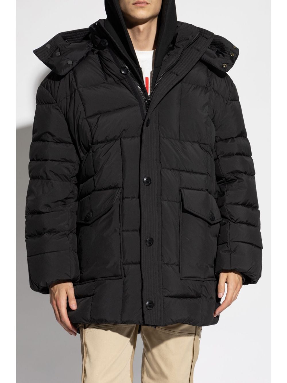 Nylon short down jacket