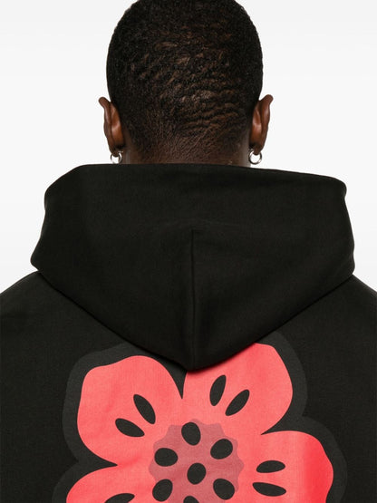 Boke flower cotton hoodie