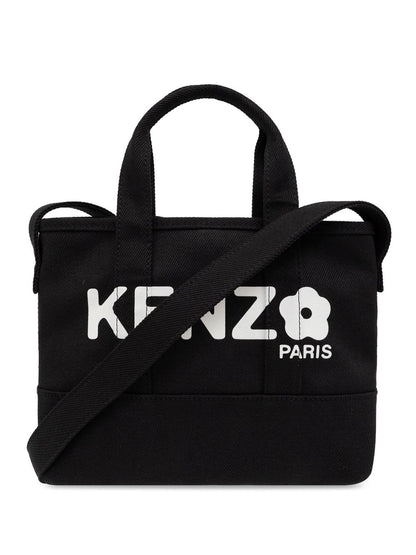 Logo small canvas tote bag