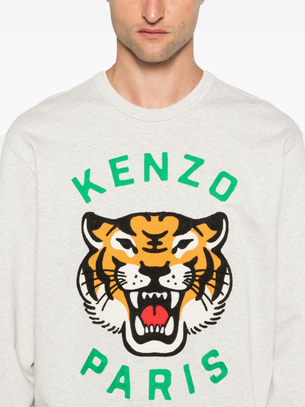 Lucky tiger cotton sweatshirt