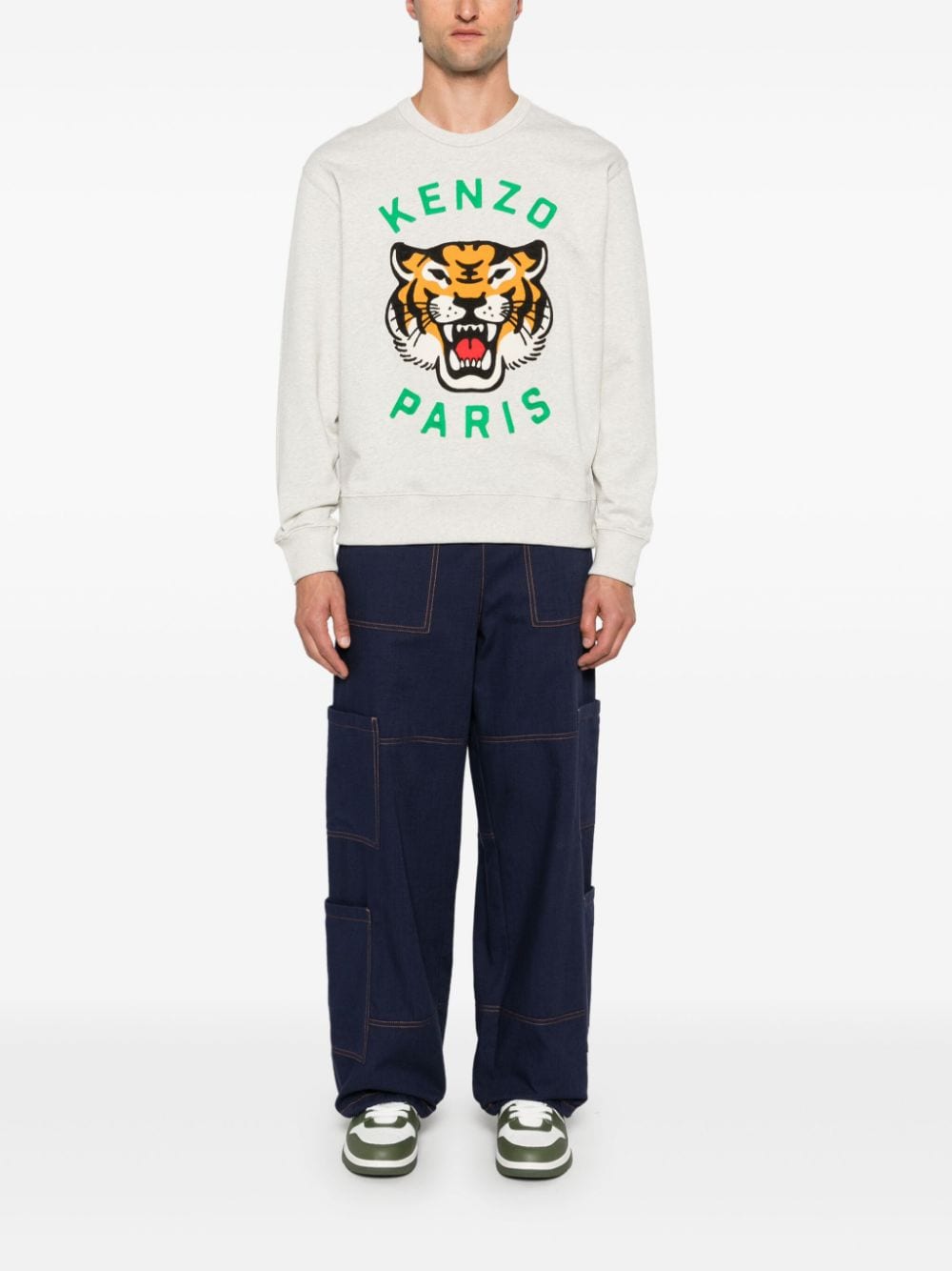 Lucky tiger cotton sweatshirt