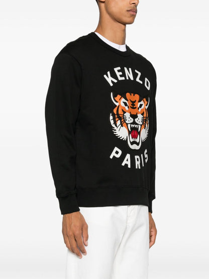 Lucky tiger cotton sweatshirt