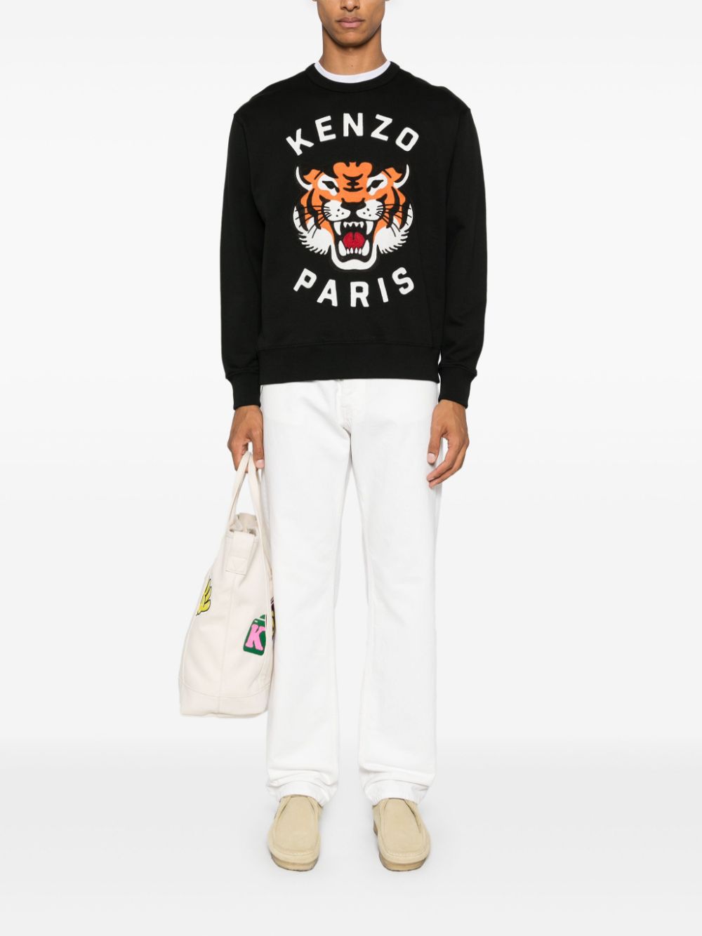 Lucky tiger cotton sweatshirt