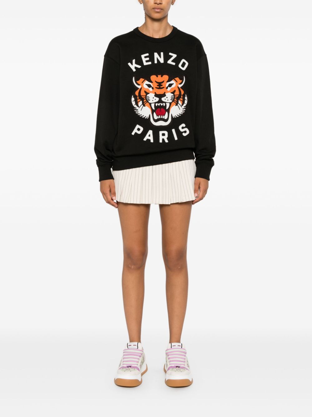 Lucky tiger cotton sweatshirt