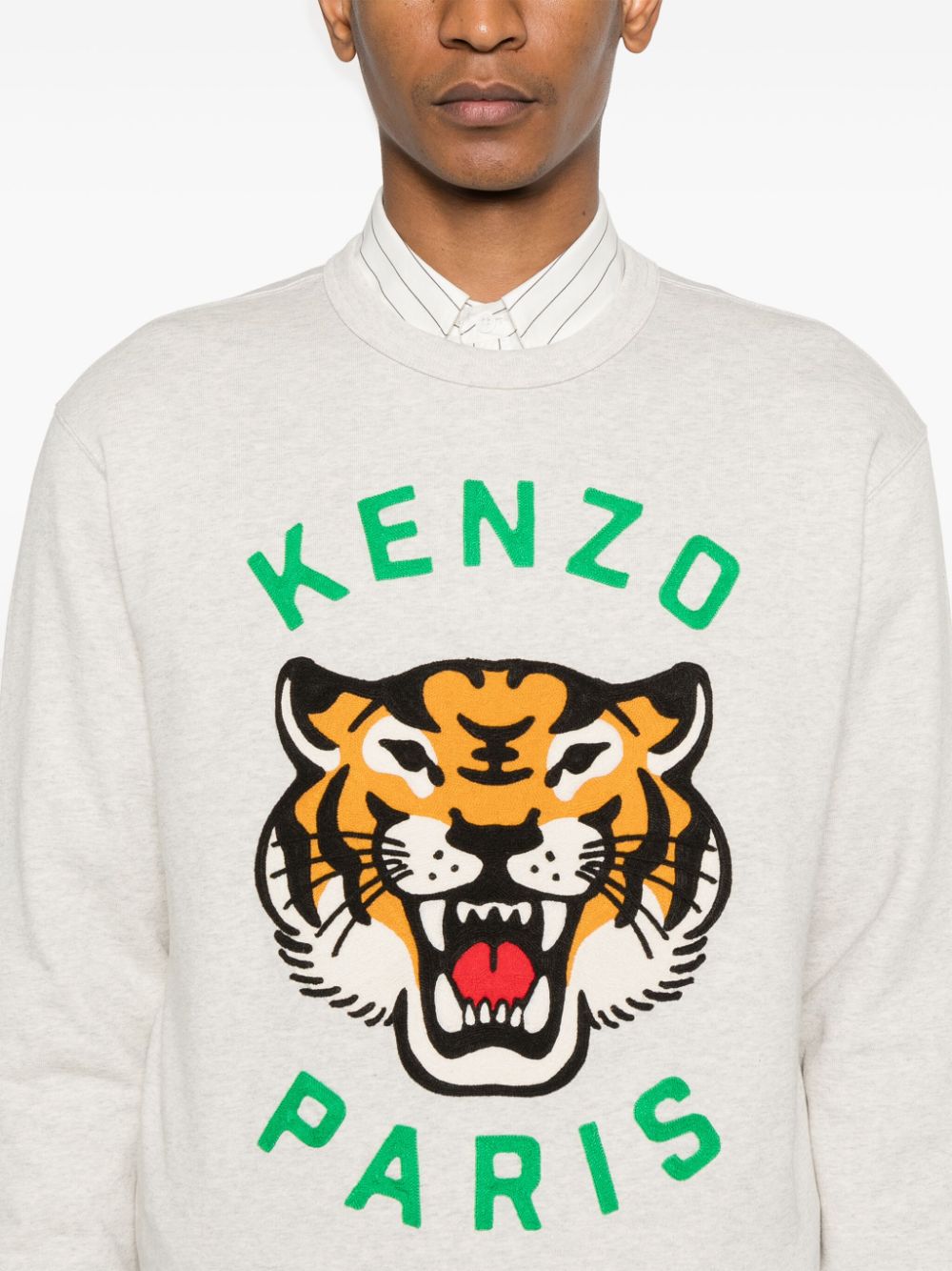 Lucky tiger cotton sweatshirt