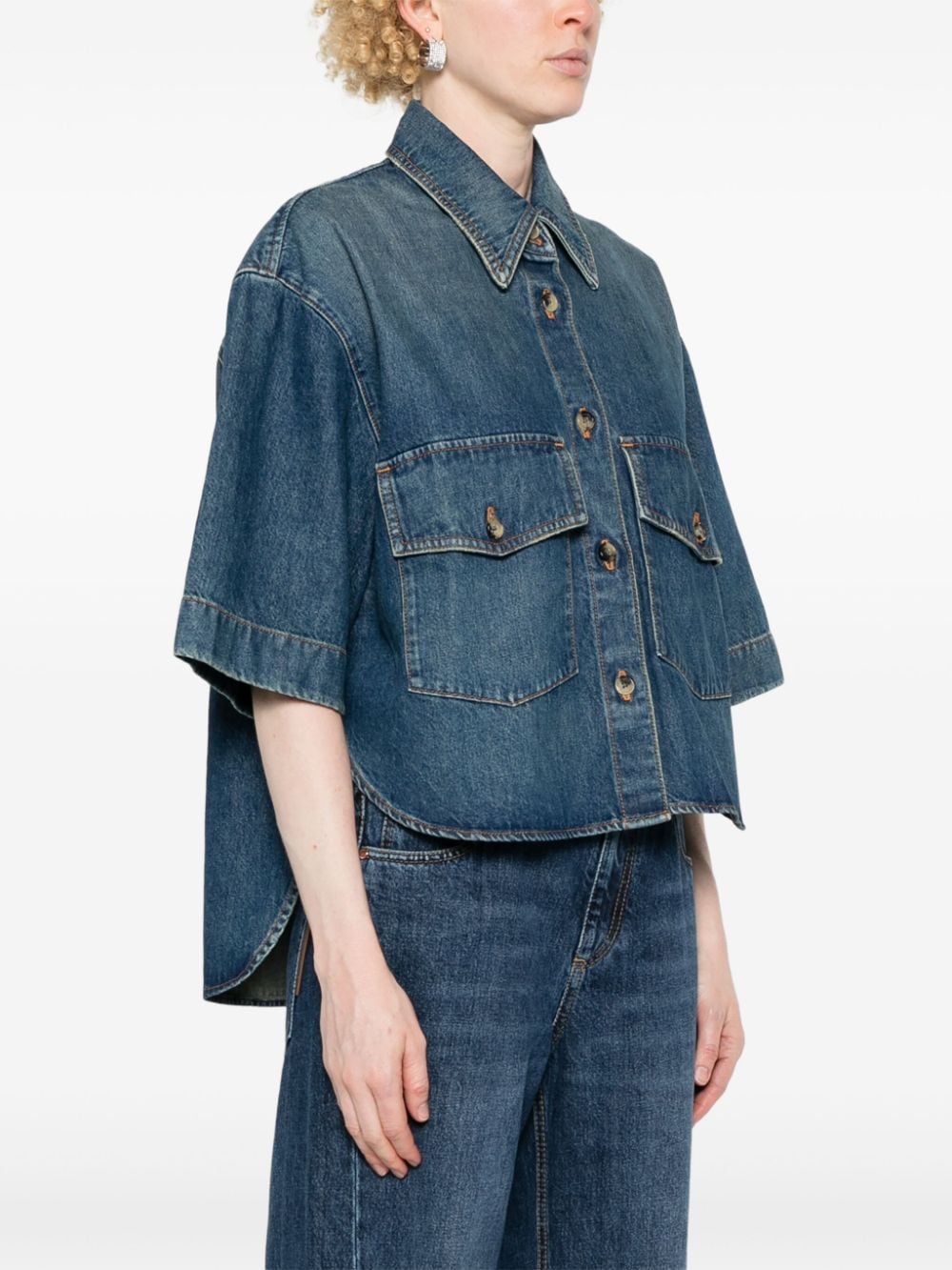 Mahsha denim cotton shirt