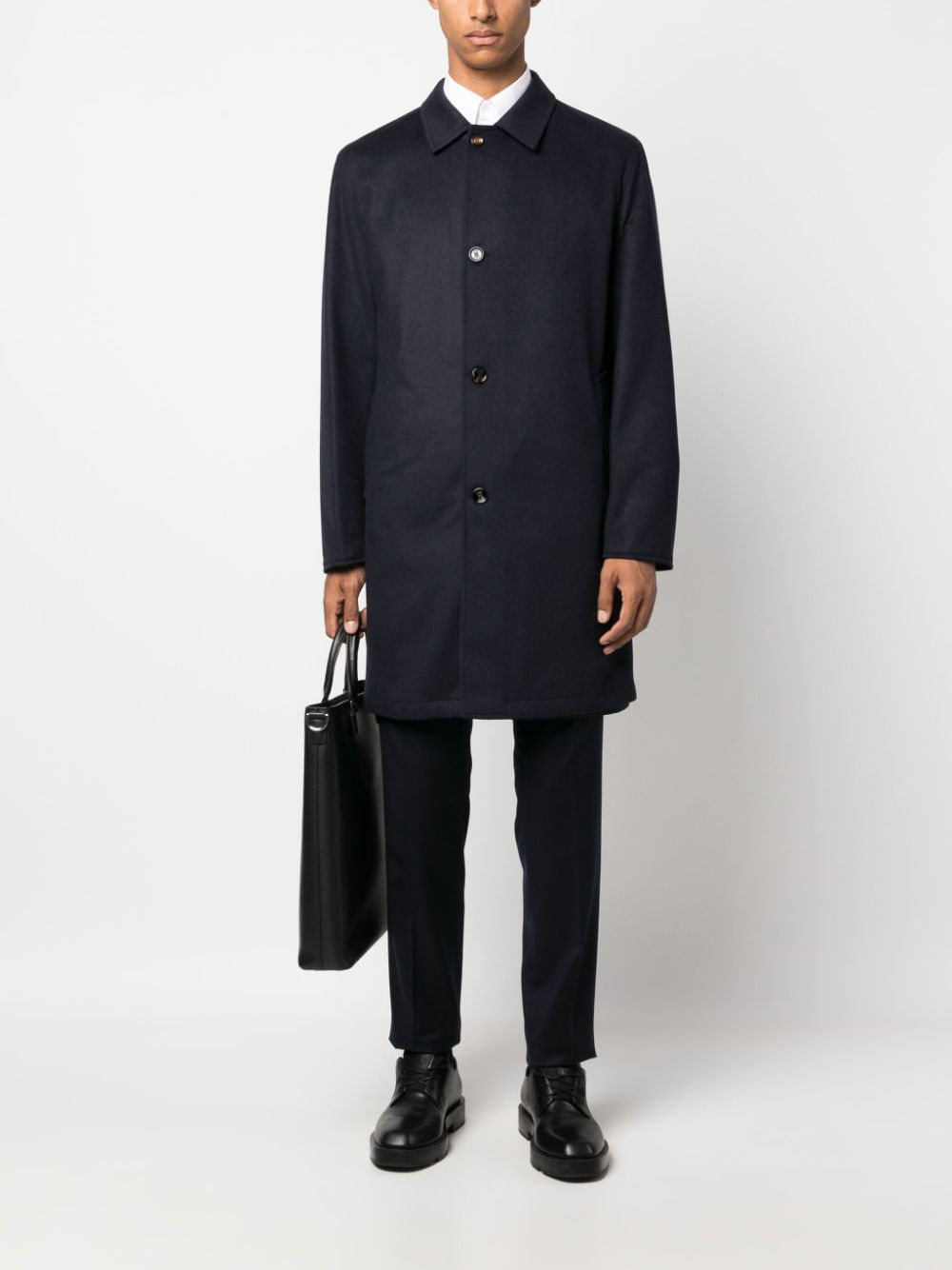 Peak cashmere coat