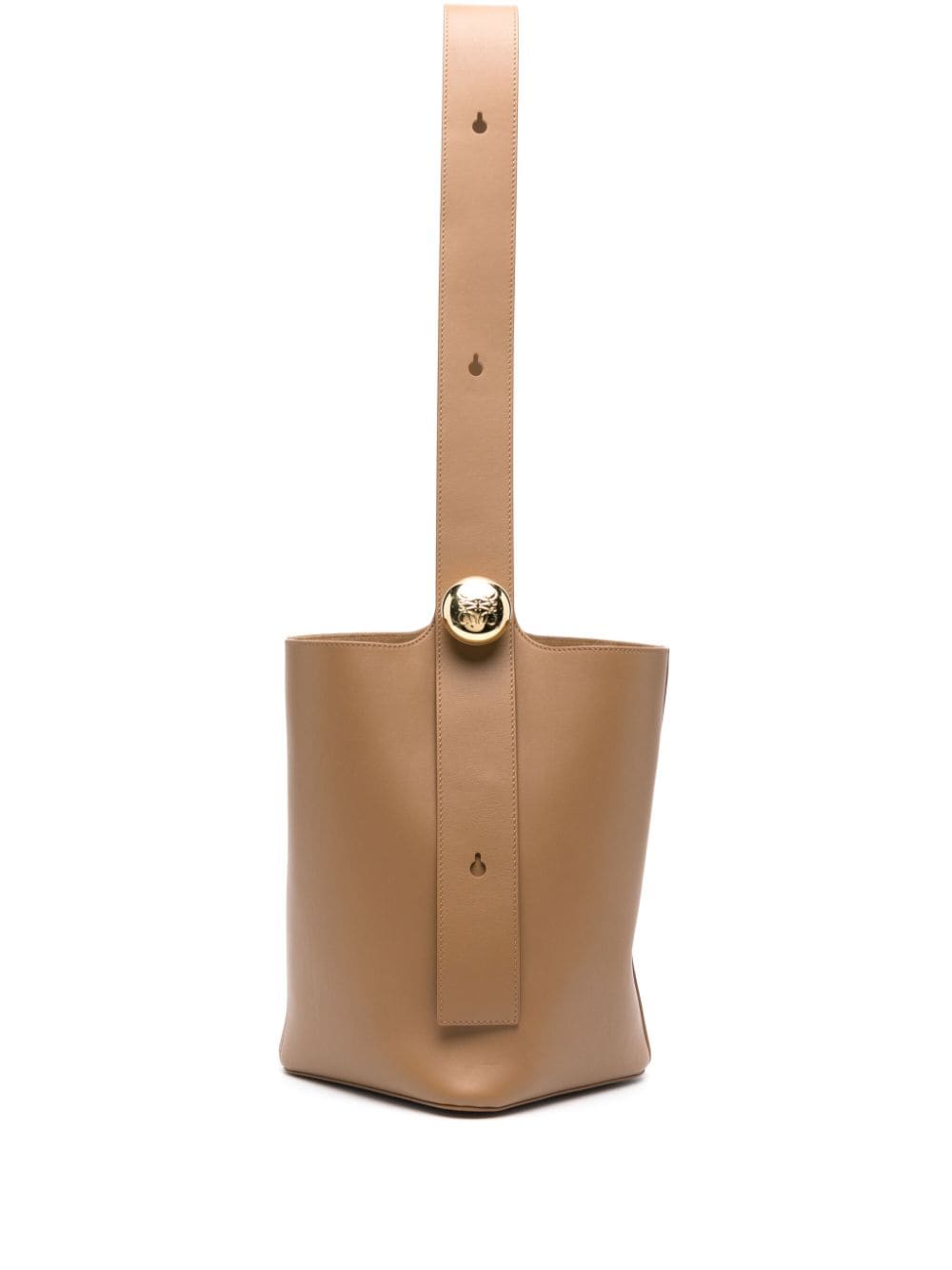 Pebble medium leather bucket bag