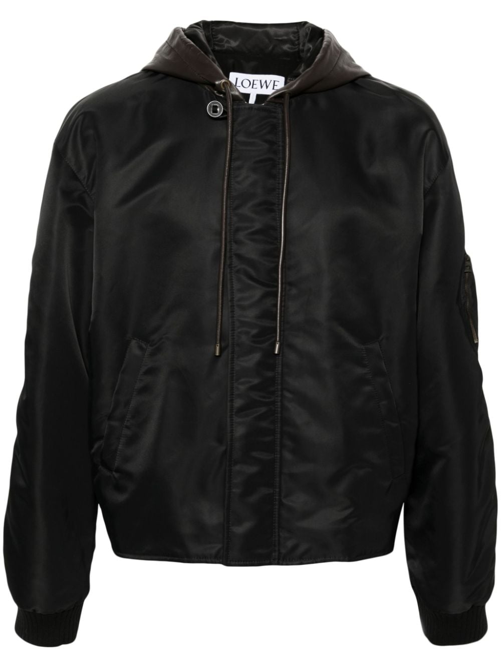 Nylon bomber jacket