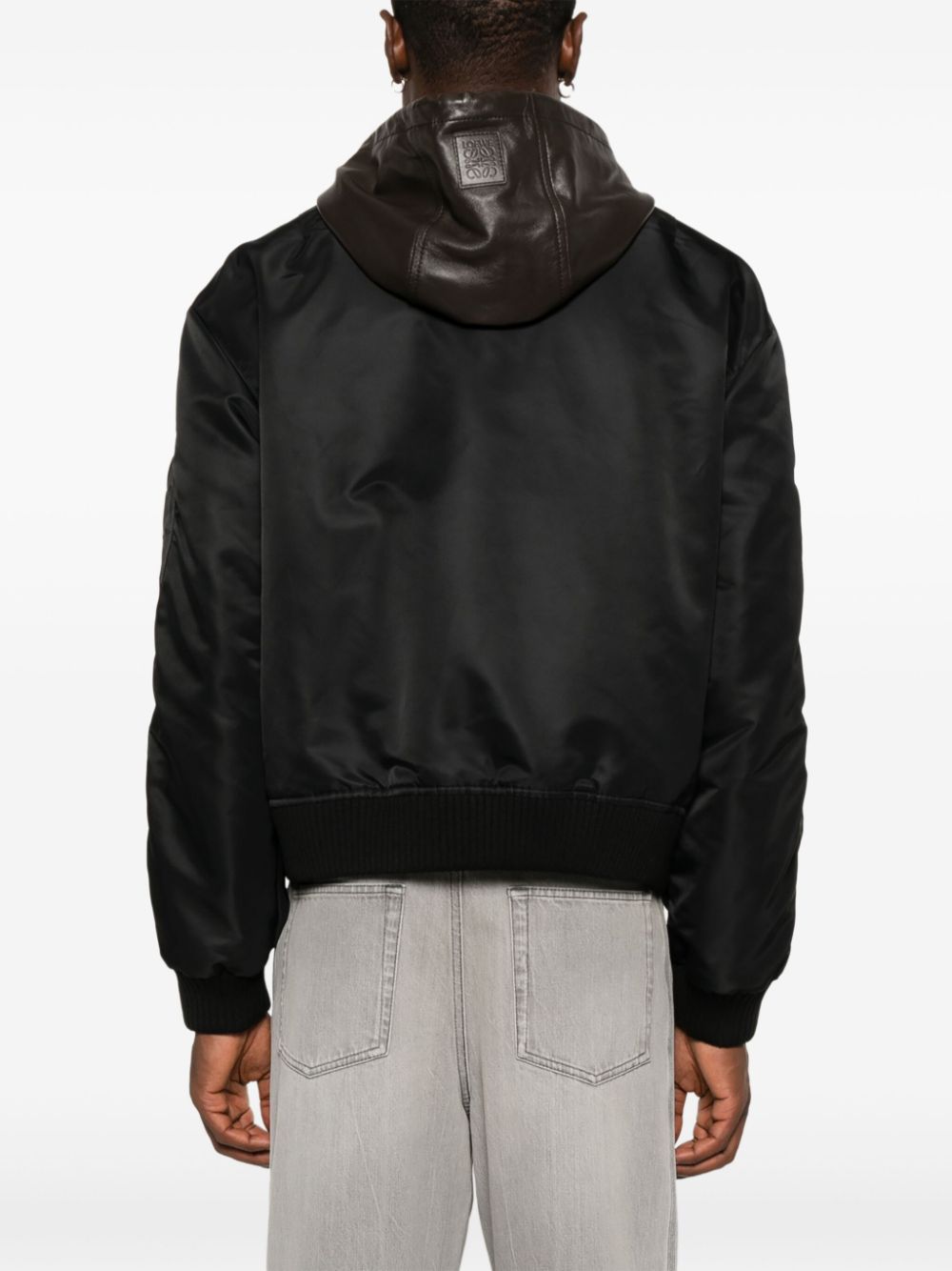 Nylon bomber jacket