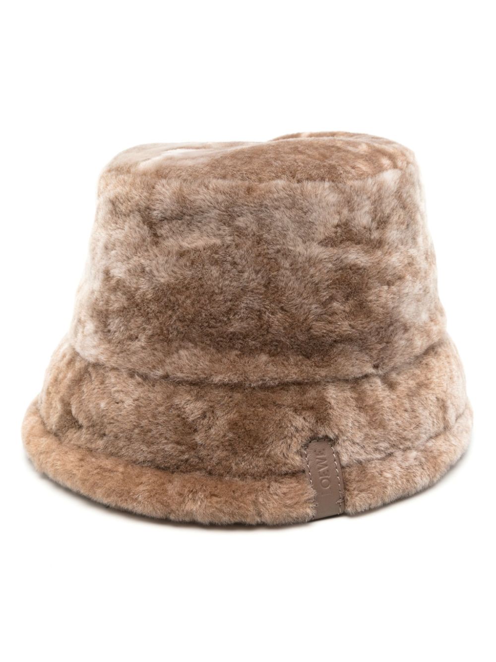 Shearling bucket hat