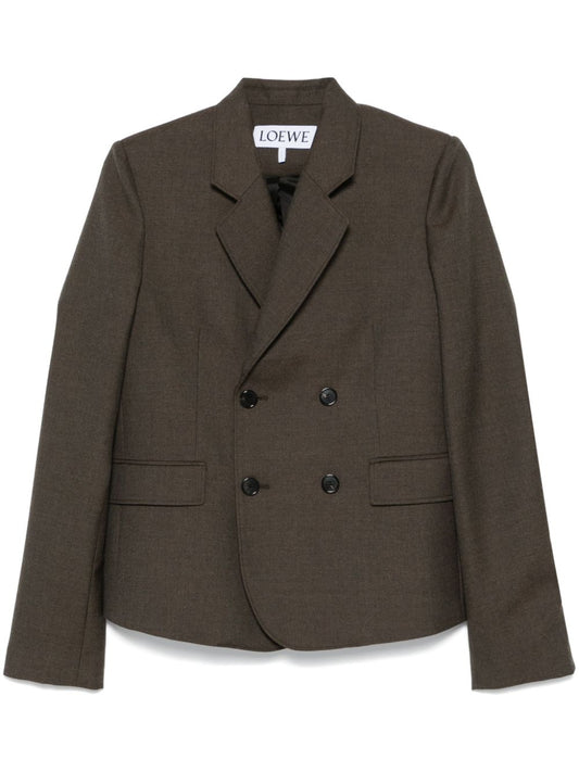 Wool double-breasted jacket