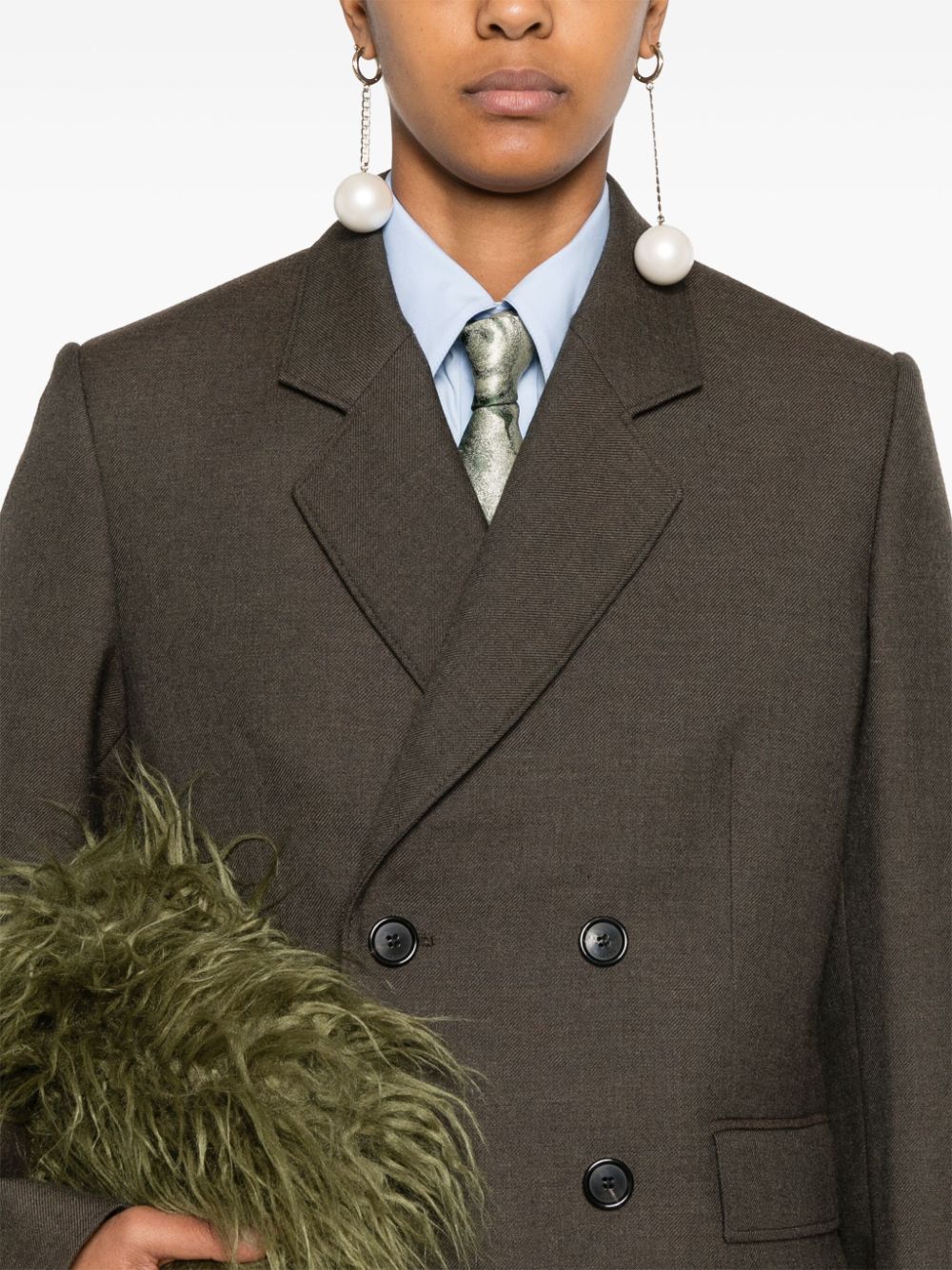 Wool double-breasted jacket