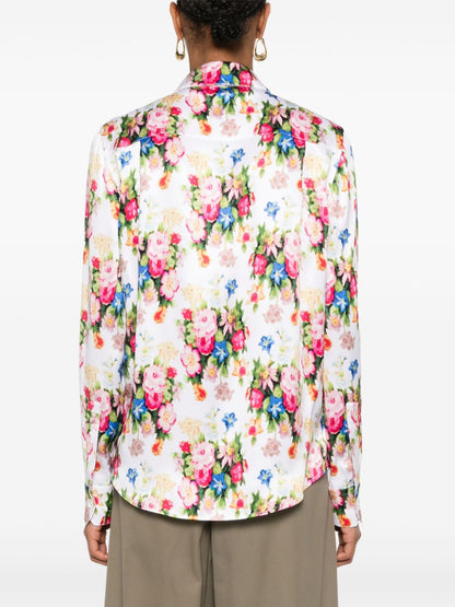 Printed silk shirt